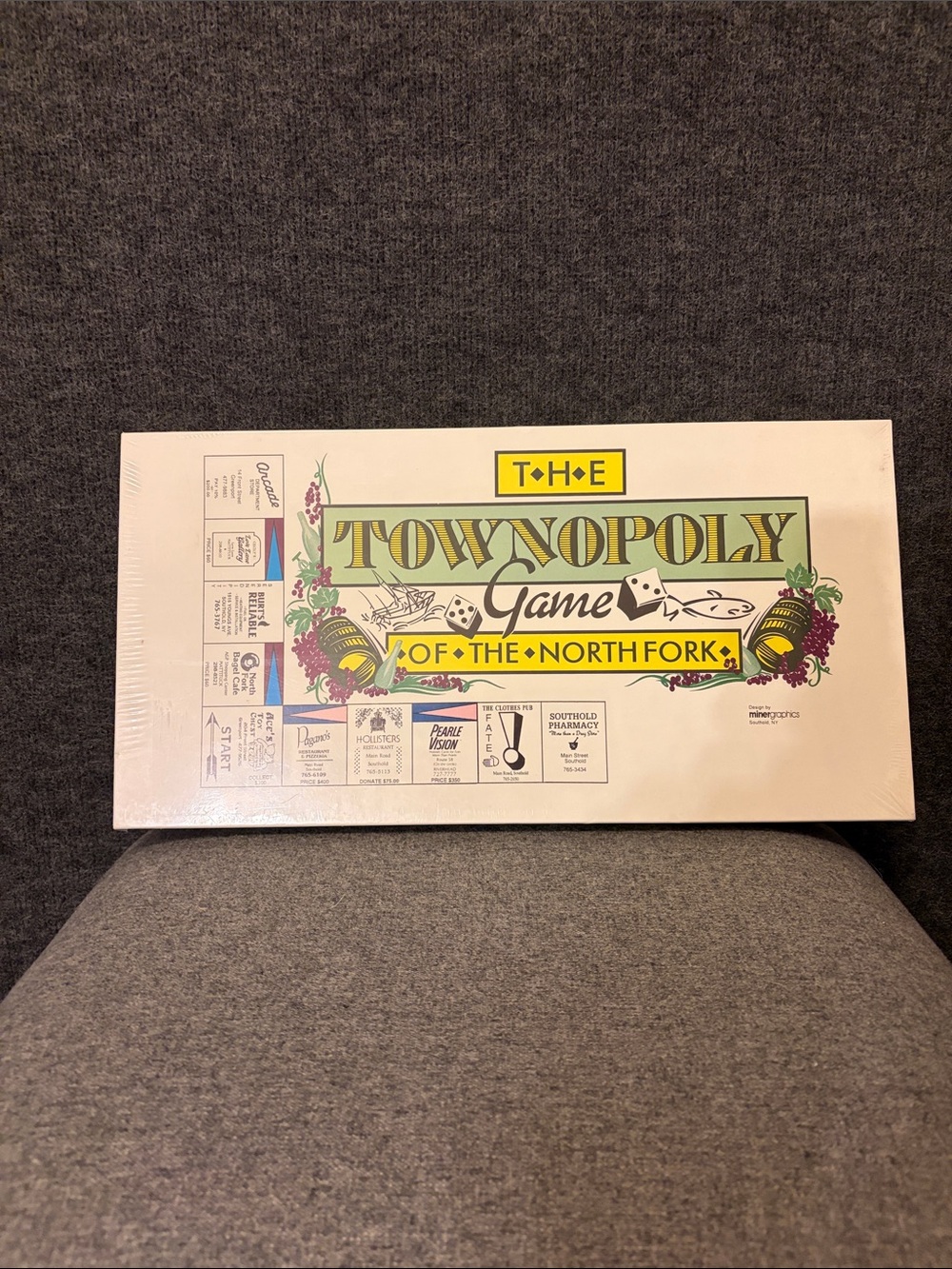 Townopoly: Game of the North Fork - White Box Family Board Game